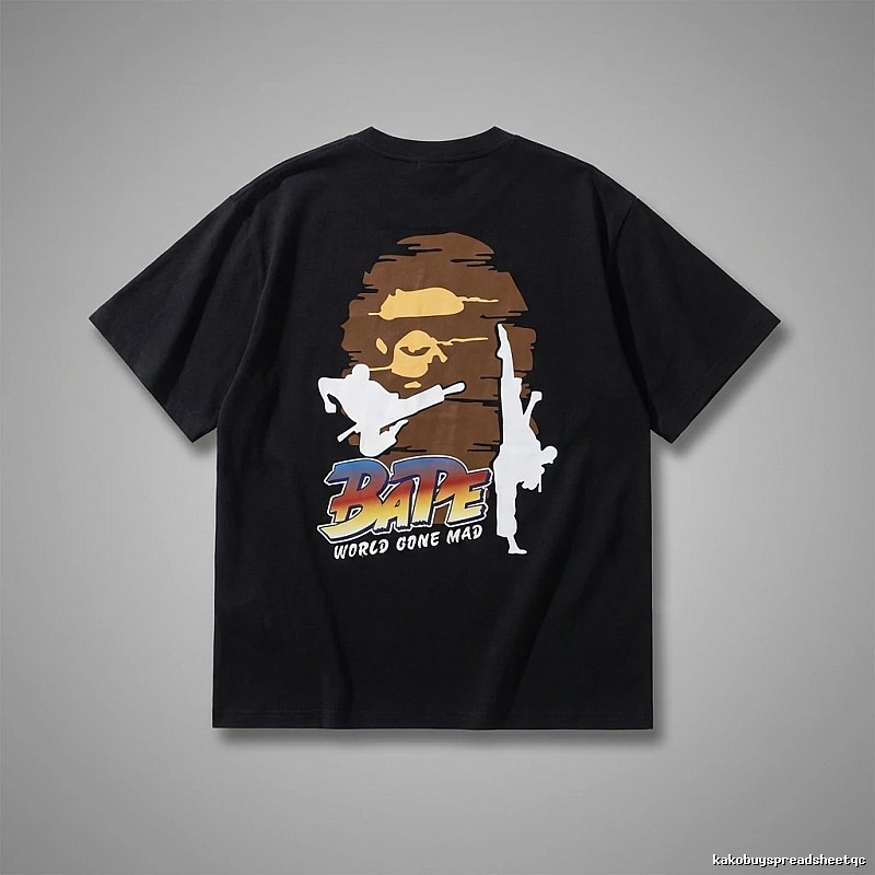 Bape Kung Fu Style Black T - shirt