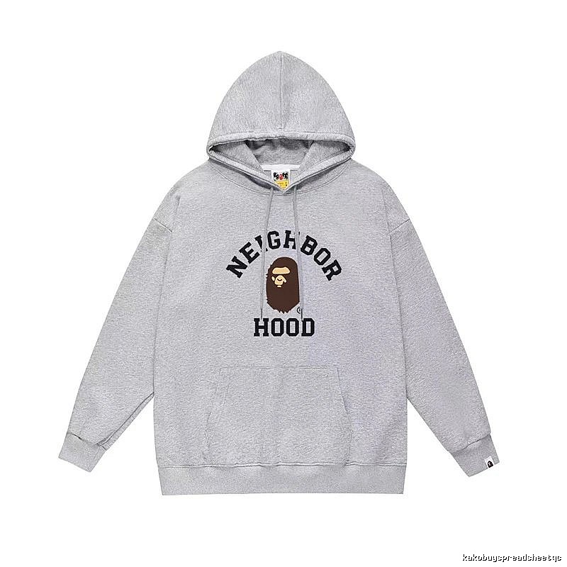 Bape Neighborhood grey hoodie