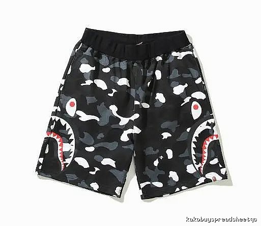 Bape Shark Camouflage Shorts