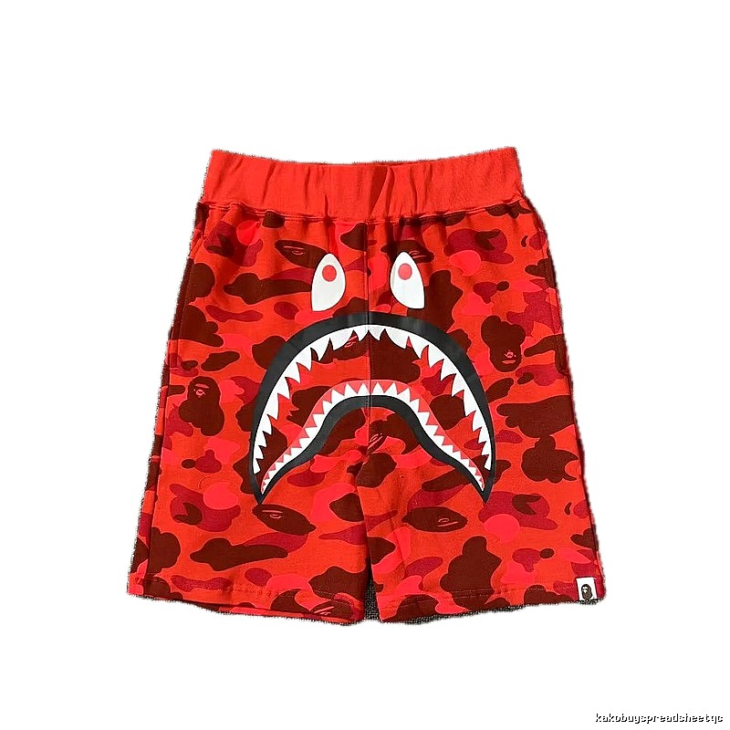 Bape Shark Camouflage Style Shorts