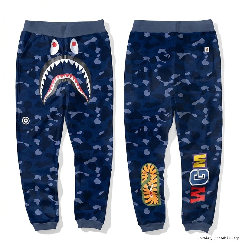Bape Shark Camouflage Style Sweatpants