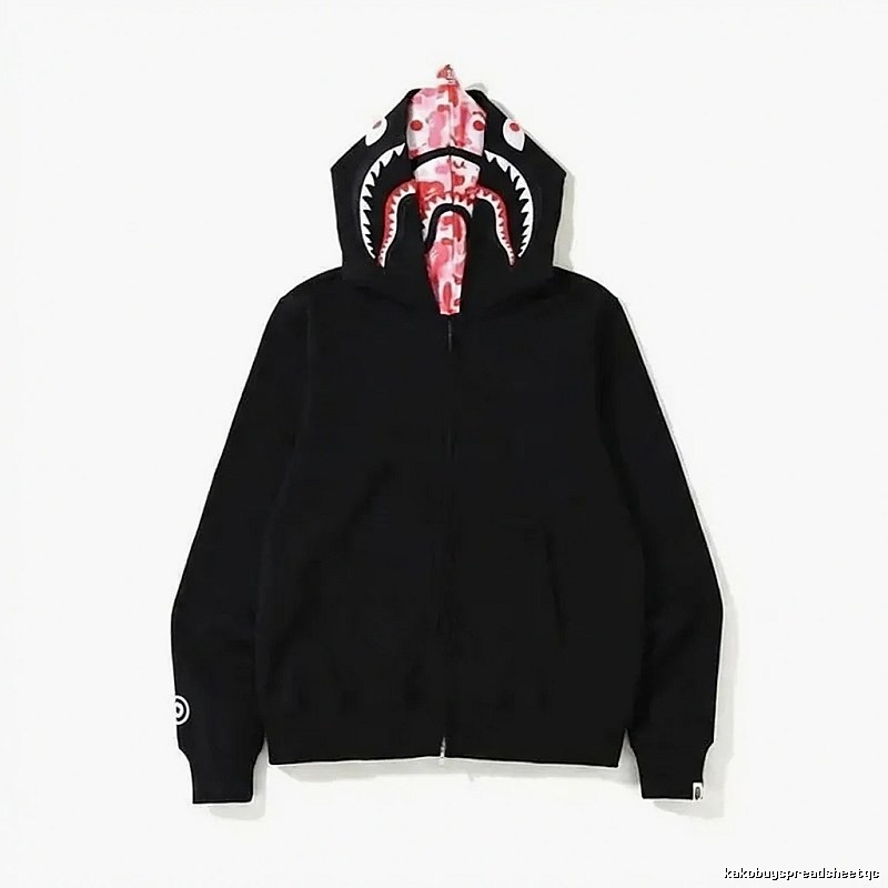 Bape Shark Series Black Streetwear Hoodie