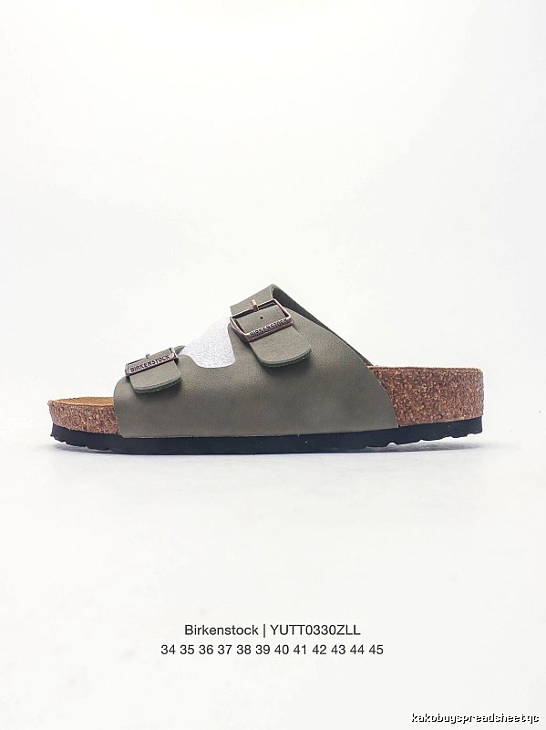 Birkenstock Arizona Casual-style Olive Green Slide Sandals