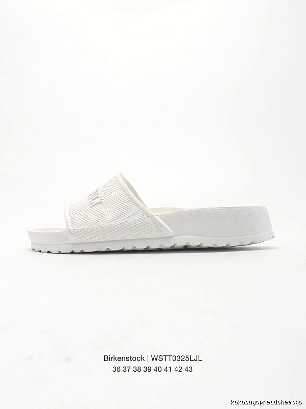 Birkenstock Minimalist Casual Style White Slide Sandals