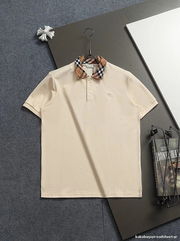 Burberry checkered British style short-sleeve