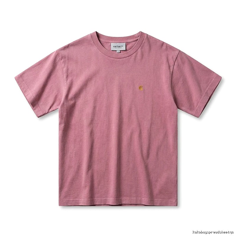Carhartt basic simple style pink T-shirt
