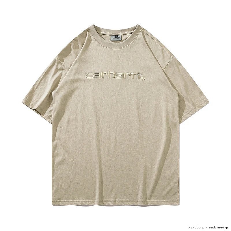 Carhartt Casual Logo T-shirt Light Blue Subtle for Streetwear Looks