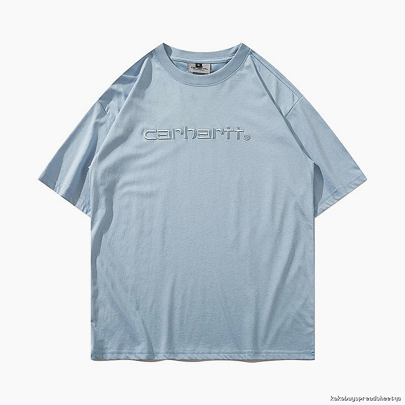Carhartt Classic Logo T-shirt Light Blue Subtle for Daily Styling