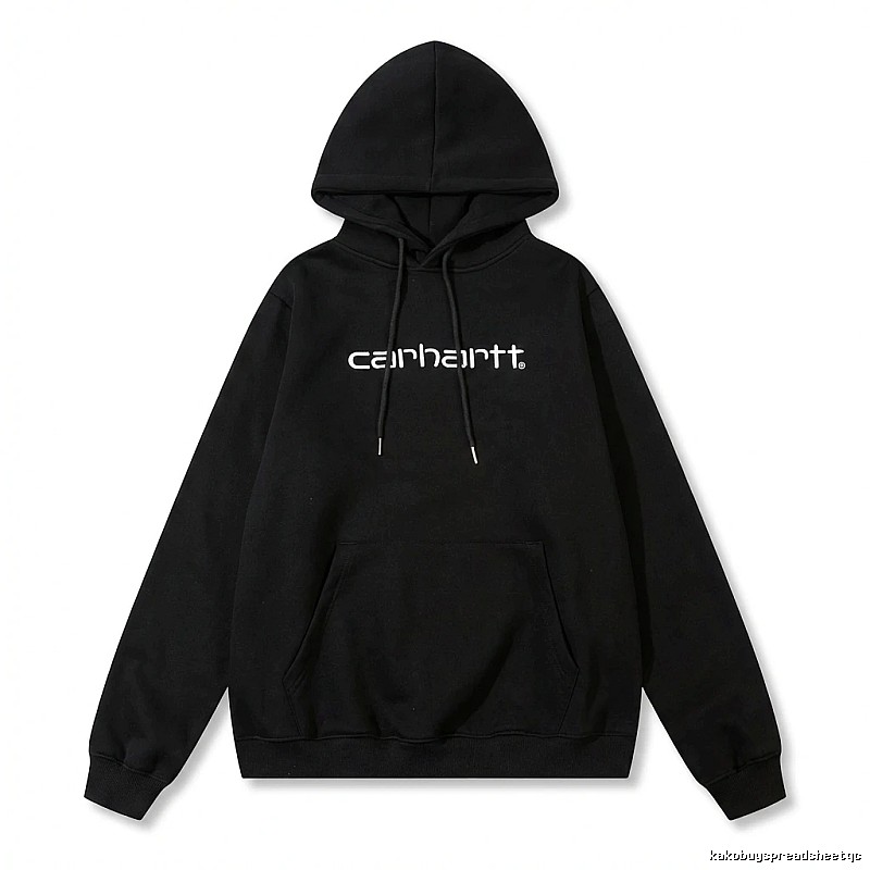 Carhartt simple-style black hoodie