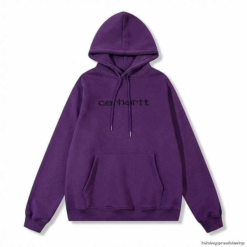 Carhartt simple-style purple sweatshirt