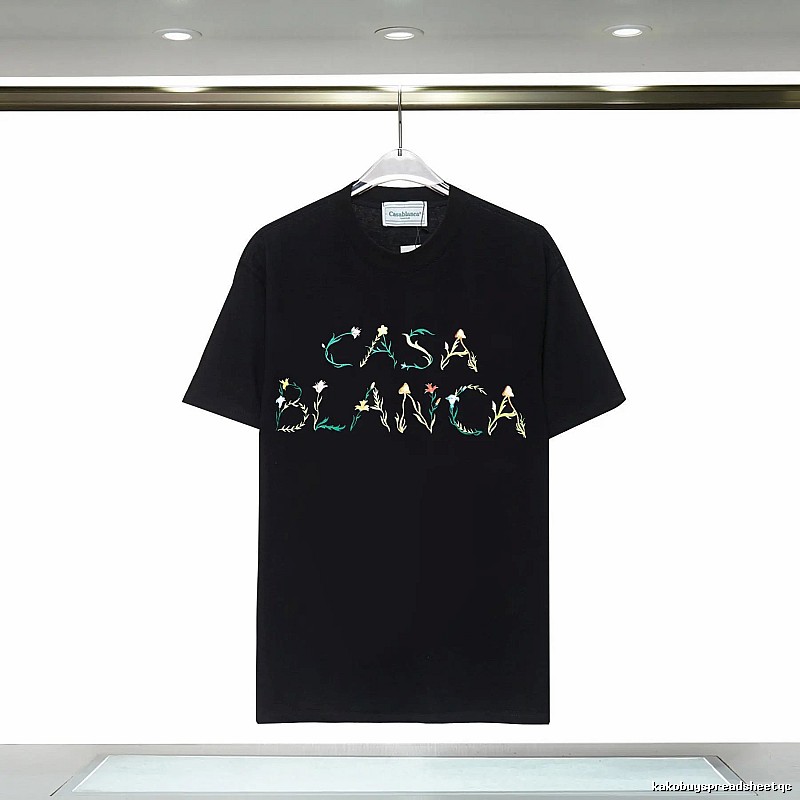 Casablanca Floral Style Black T-shirt