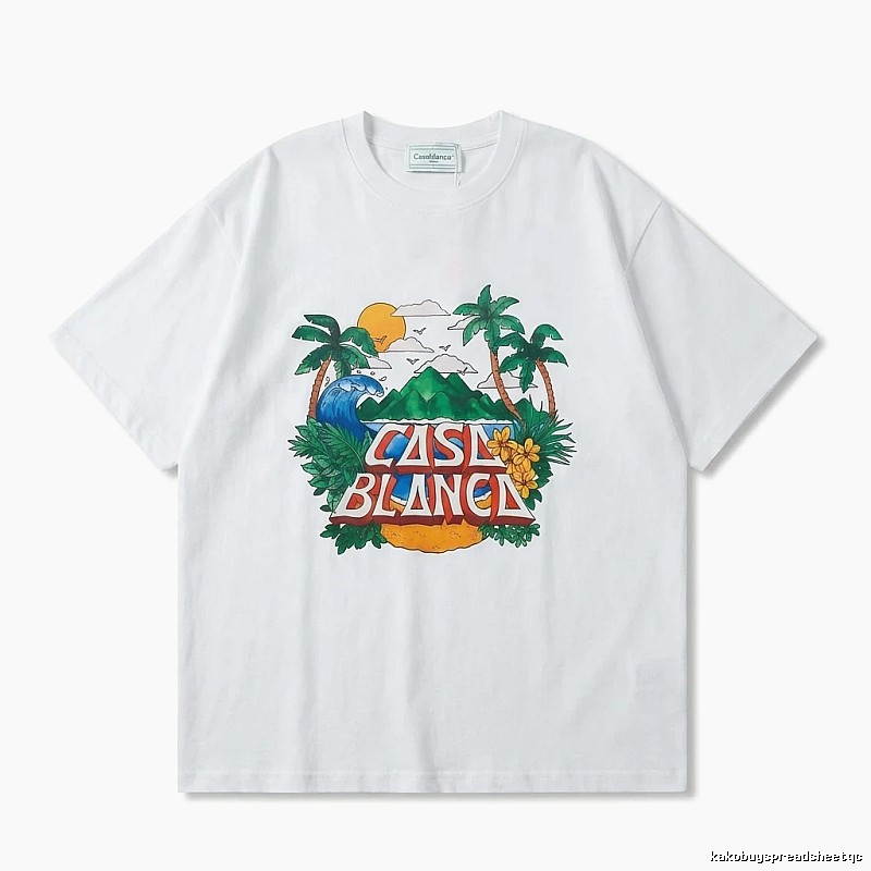 Casablanca Resort Style White T-shirt
