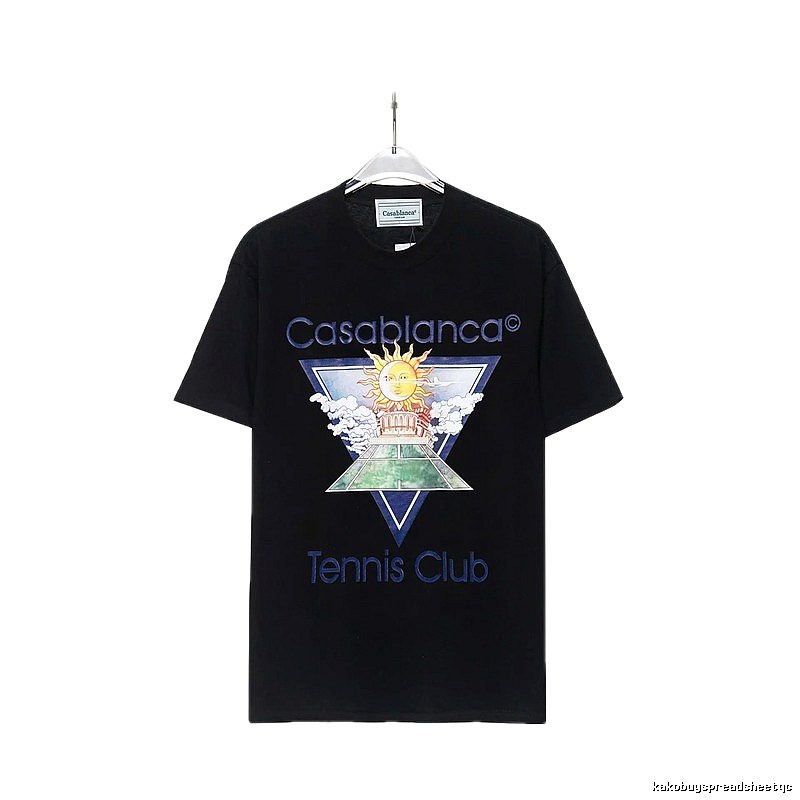 Casablanca retro style black T-shirt