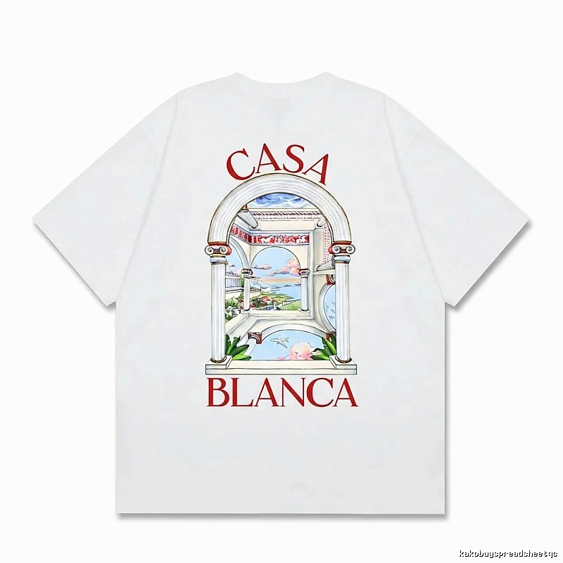 Casablanca retro style white T-shirt