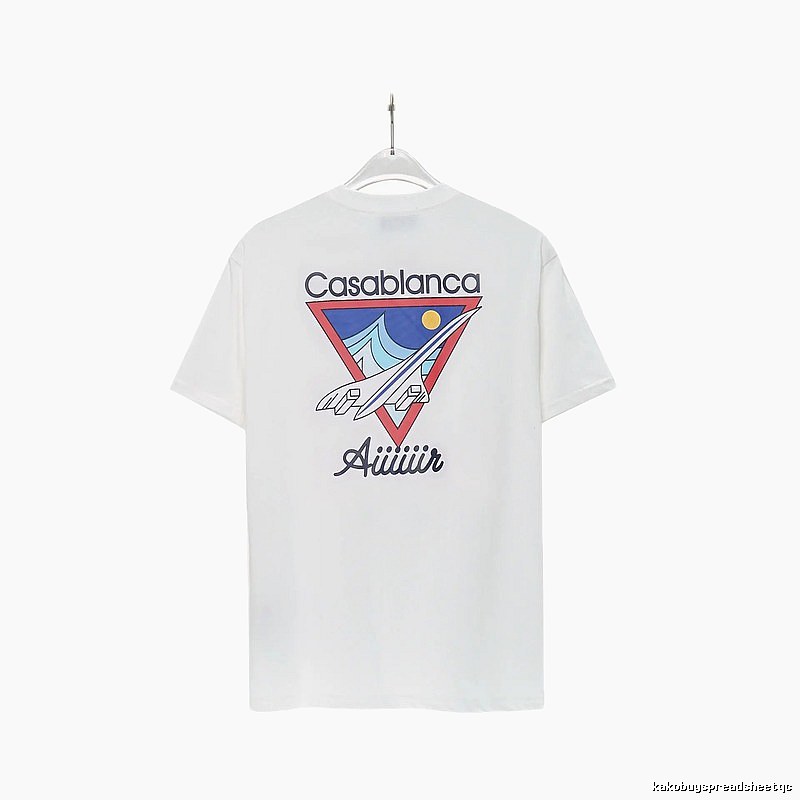 Casablanca Triangle Print White T-shirt