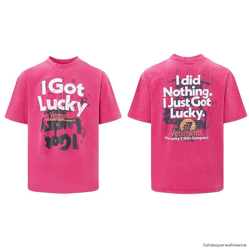 Casual Statement graphic T-shirt Black Colorful Lucky for Streetwear Looks