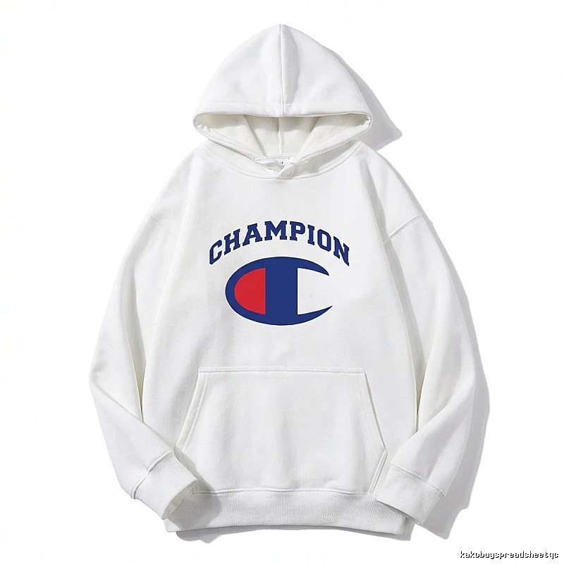 Champion classic white hoodie.
