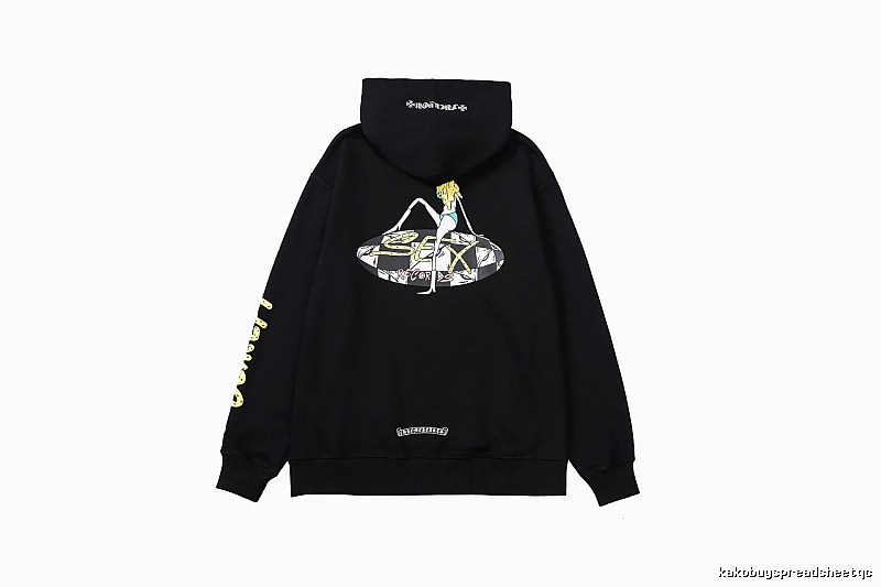 Chrome Hearts 2088-85 Black Cross Graphic Hoodie Fan Wear