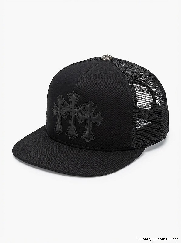 Chrome Hearts Black Trendy Baseball Cap