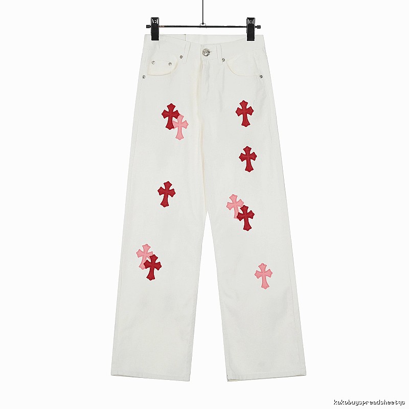 Chrome Hearts Casual Graphic jeans Light Denim Jeans for Streetwear Looks