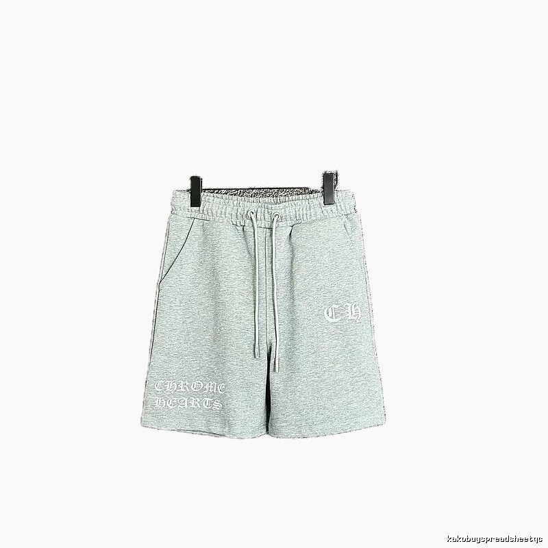 Chrome Hearts casual light gray shorts