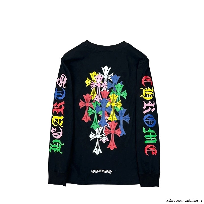 Chrome Hearts Colorful Cross Black Long-sleeve (T-shirt)