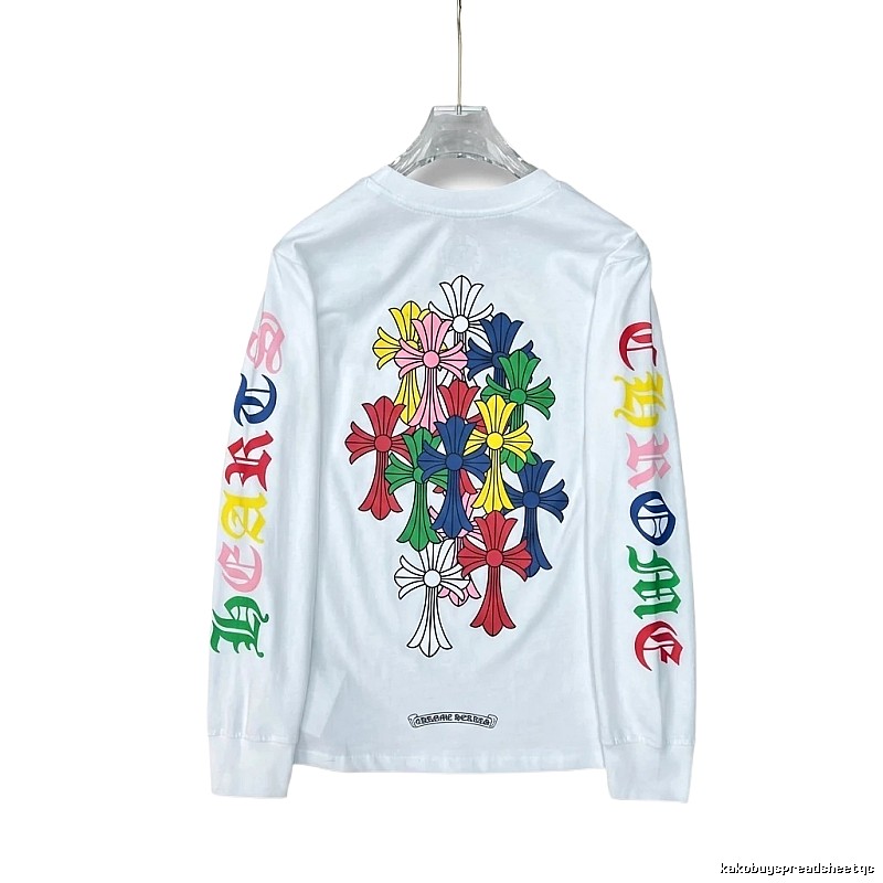 Chrome Hearts Colorful Floral Long-Sleeve T-Shirt