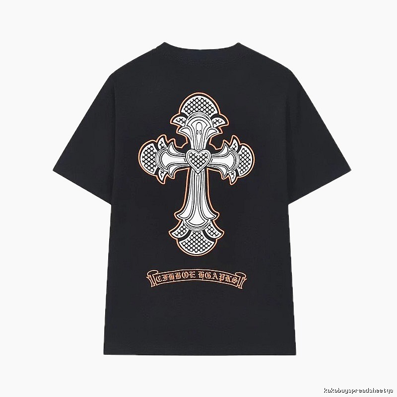 Chrome Hearts Cross Gothic Style Black Short-sleeve T-shirt