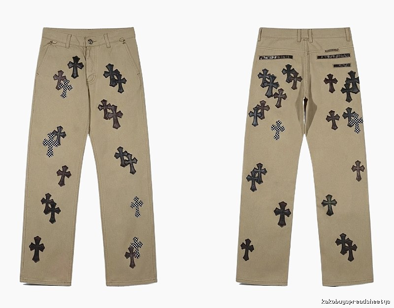 Chrome Hearts Cross Vintage Khaki Pants