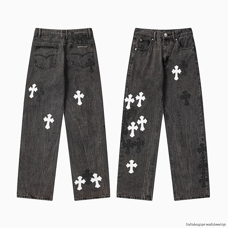 Chrome Hearts Daily Graphic jeans Light Denim Jeans with Visual Detail