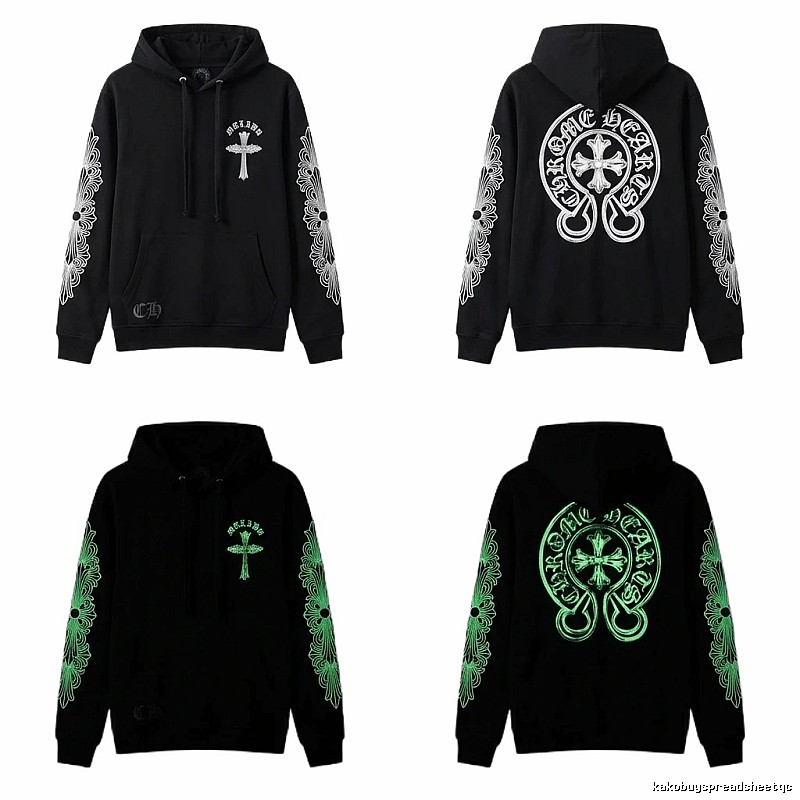 Chrome Hearts Glow-in-the-Dark Cross Streetwear Sweatshirt