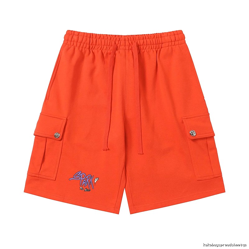 Chrome Hearts orange workwear-style shorts