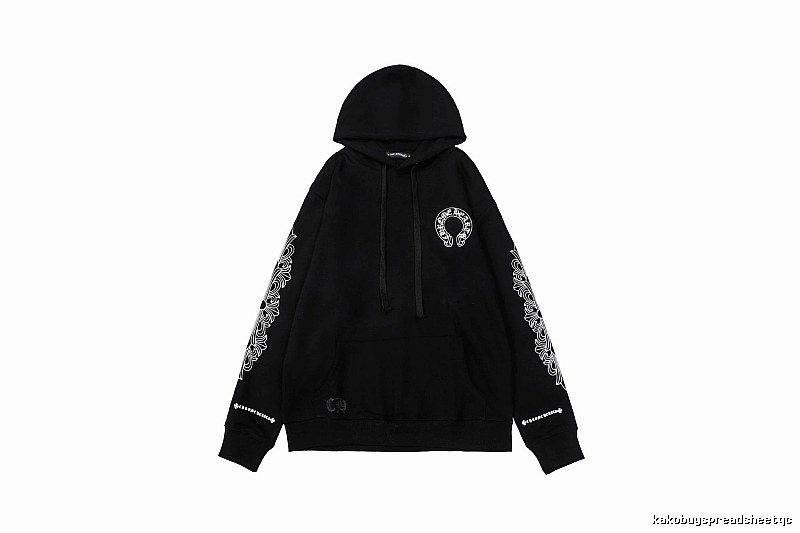 Chrome Hearts Resort Cross graphic hoodie Black Blue Cross with Premium Look