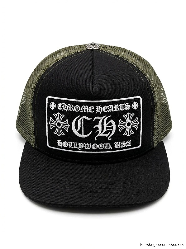 Chrome Hearts Retro Style Black Hat