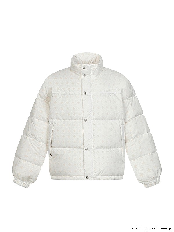Chrome Hearts Retro Style White Cotton Coat