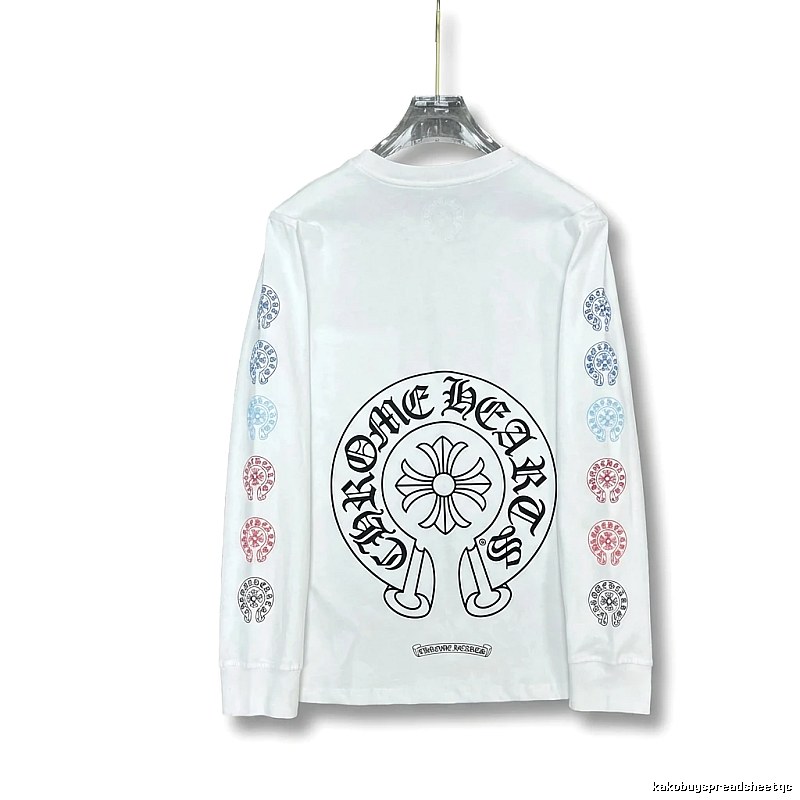 Chrome Hearts Retro Style White Long-Sleeve