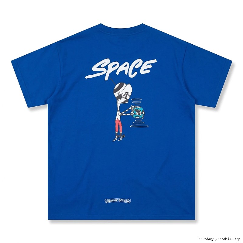 Chrome Hearts Space Style Blue T-shirt