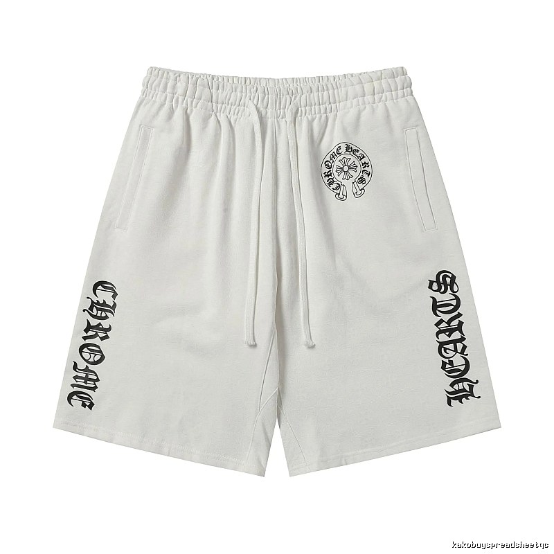 Chrome Hearts trendy and cool white shorts
