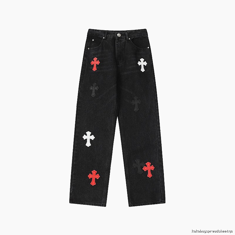 Chrome Hearts Urban Graphic jeans Light Denim Jeans with Casual Appeal