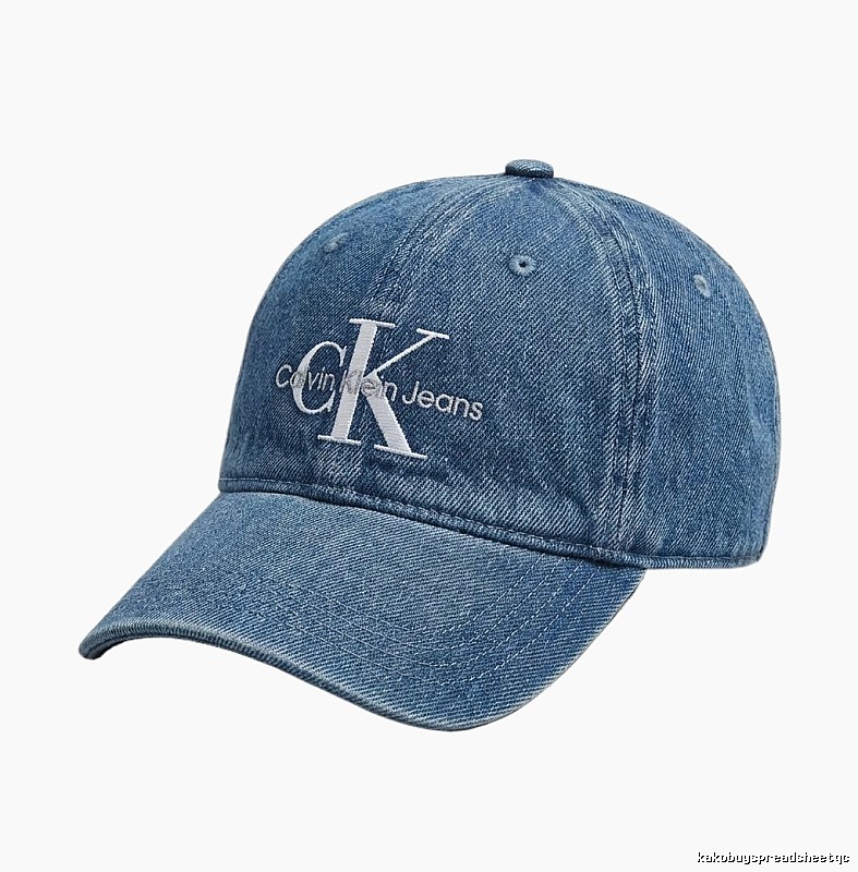 CK denim-style blue baseball cap
