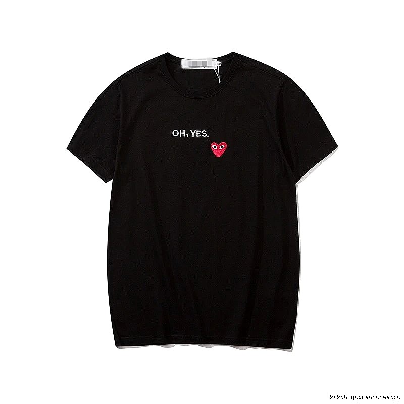 Comme des Garcons PLAY 2021-87 Black Style 2187 Heart Logo T-Shirt Logo Detail