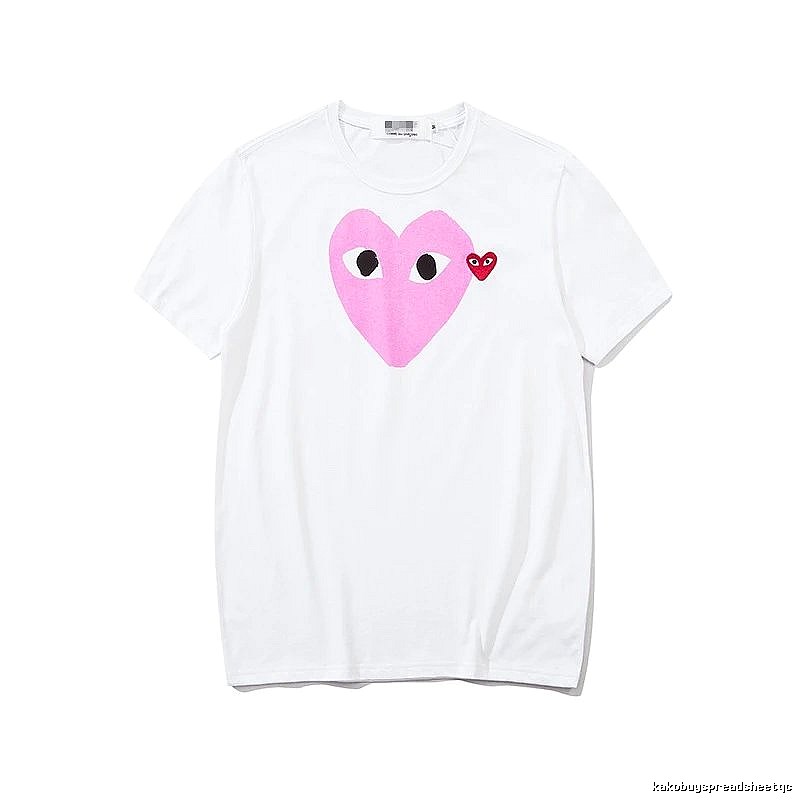 Comme des Garcons PLAY 2023-03 Style 2303 Heart Logo T-Shirt Downtown Style
