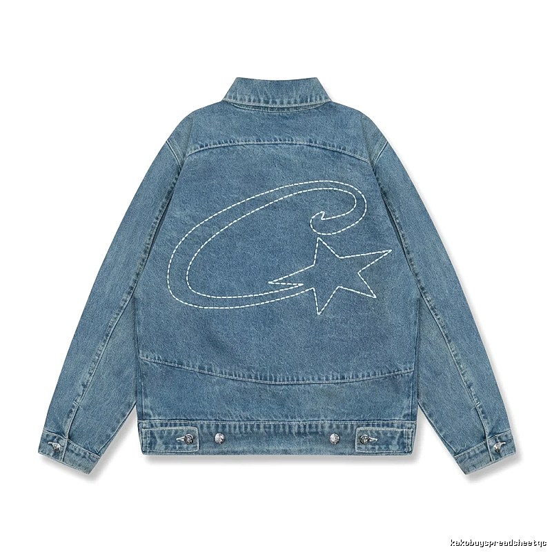 Corteiz Denim Trendy Style Coat