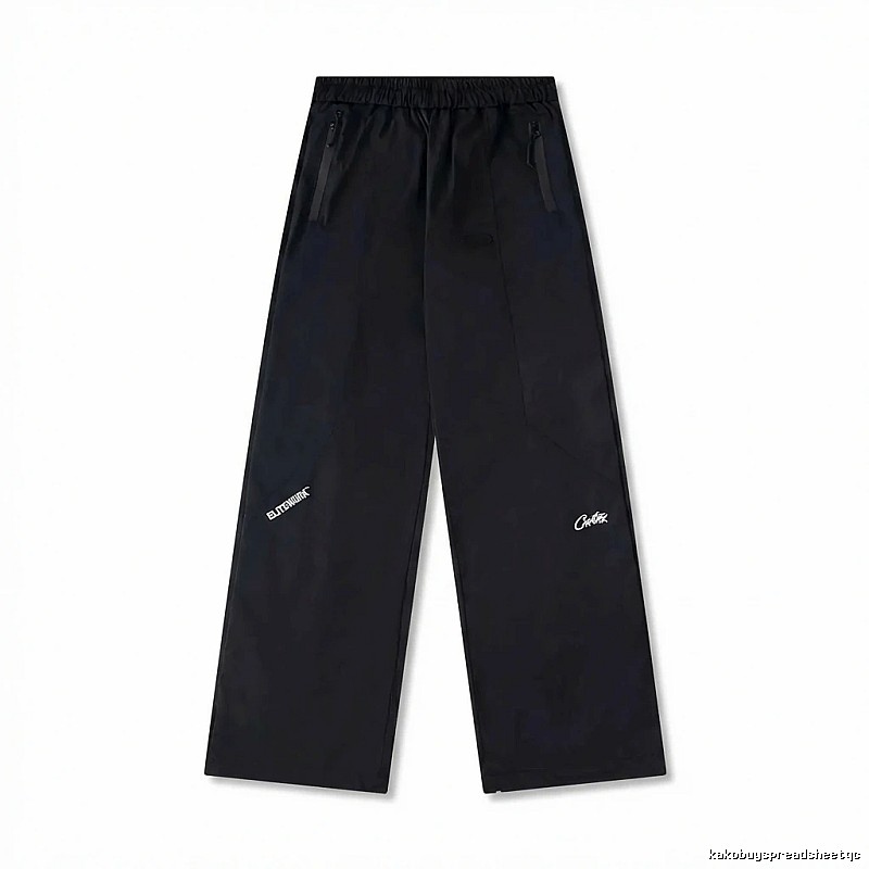 Corteiz Elite Series Trendy and Cool Style Black Long Pants