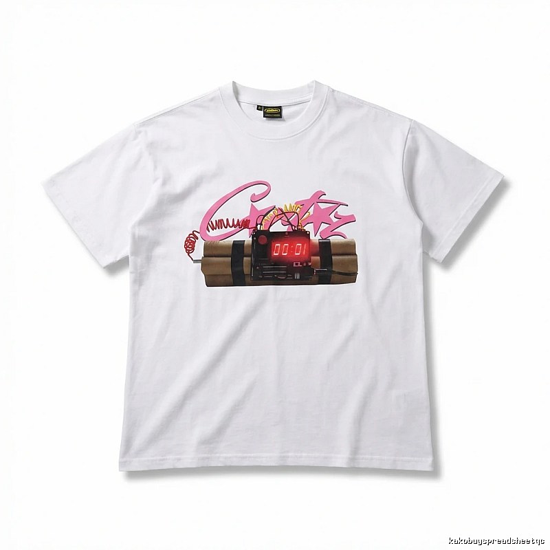 Corteiz Explosive Style White T-shirt