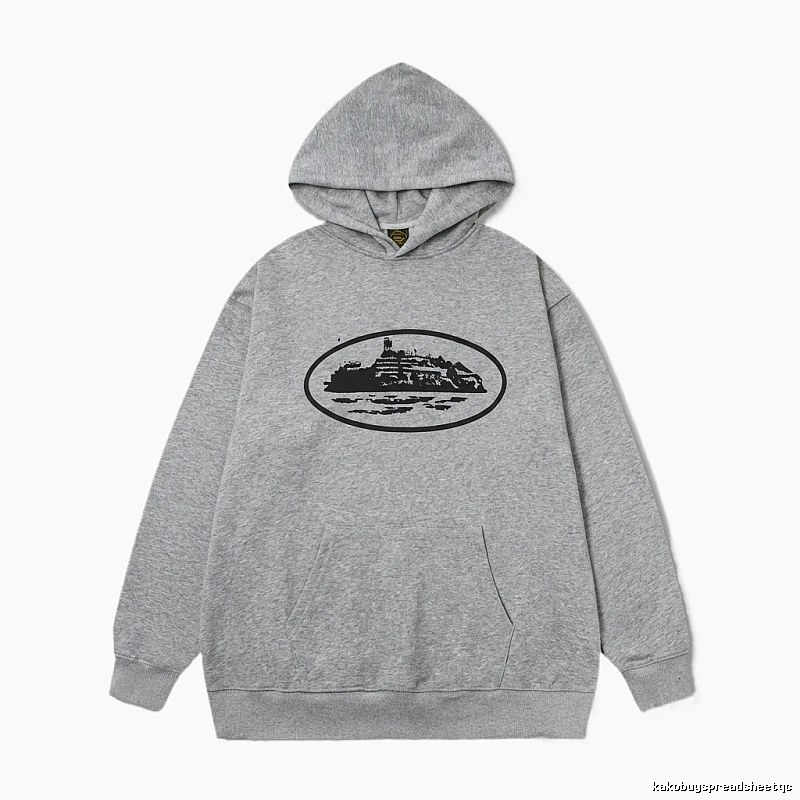 Corteiz grey minimalist hoodie
