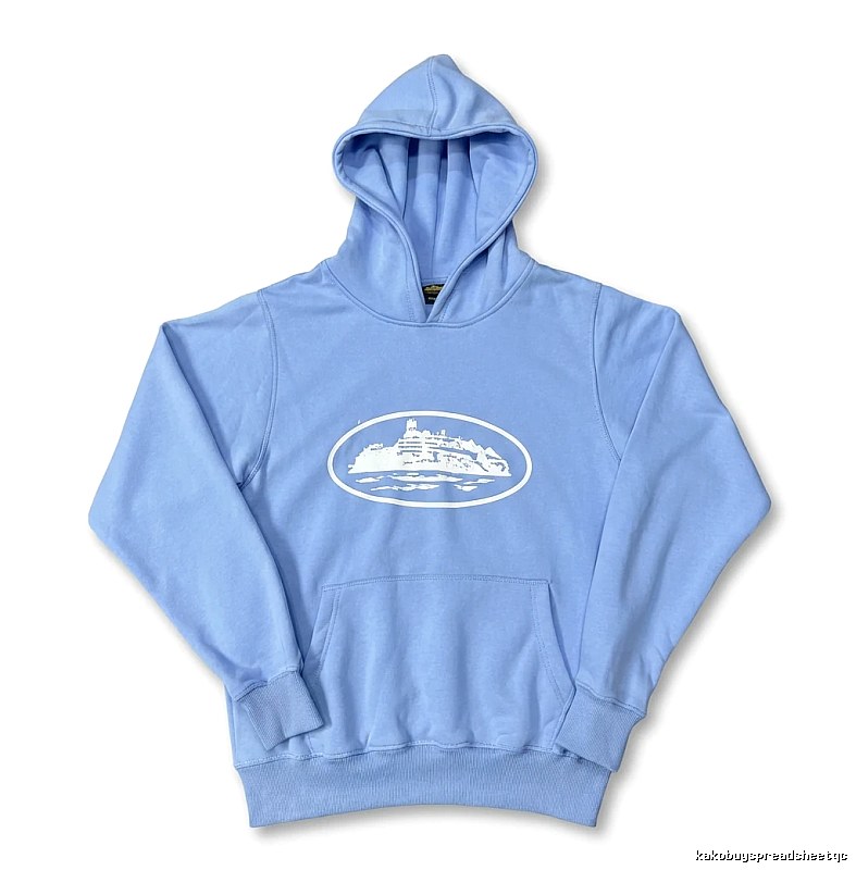 Corteiz Nautical Style Light Blue Hoodie