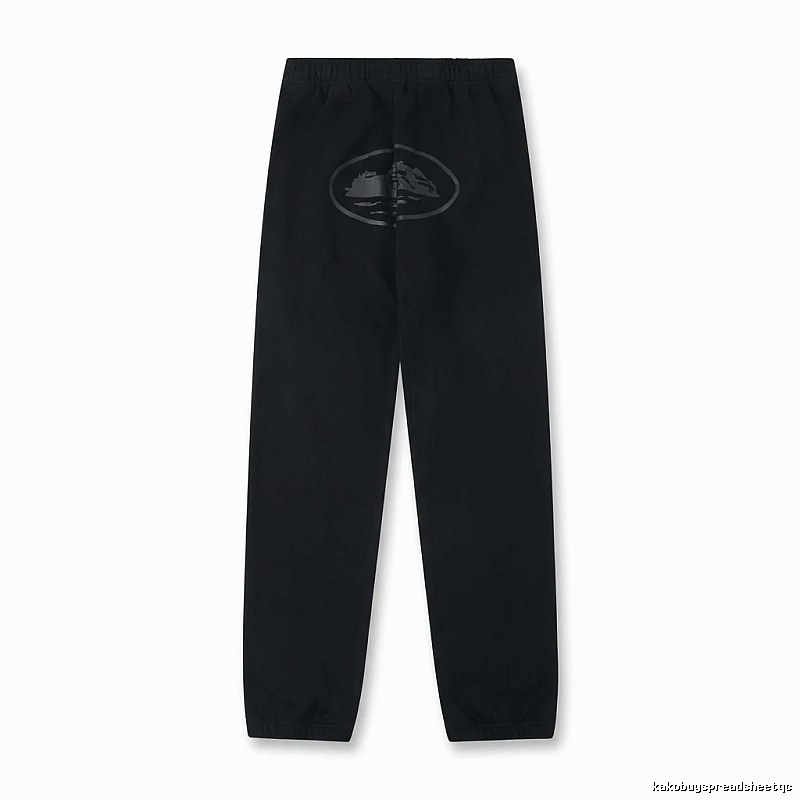 Corteiz Printed Casual Black Pants