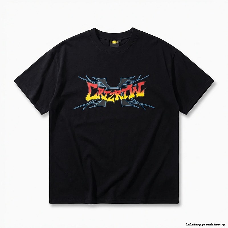 Corteiz Printed Trendy Black T-shirt
