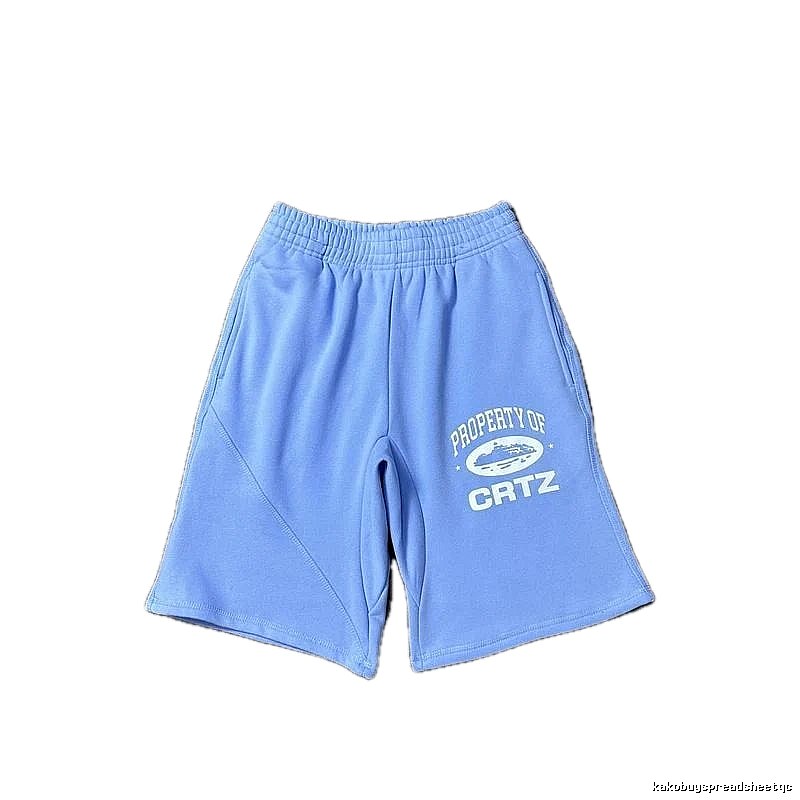 Corteiz sporty light blue shorts